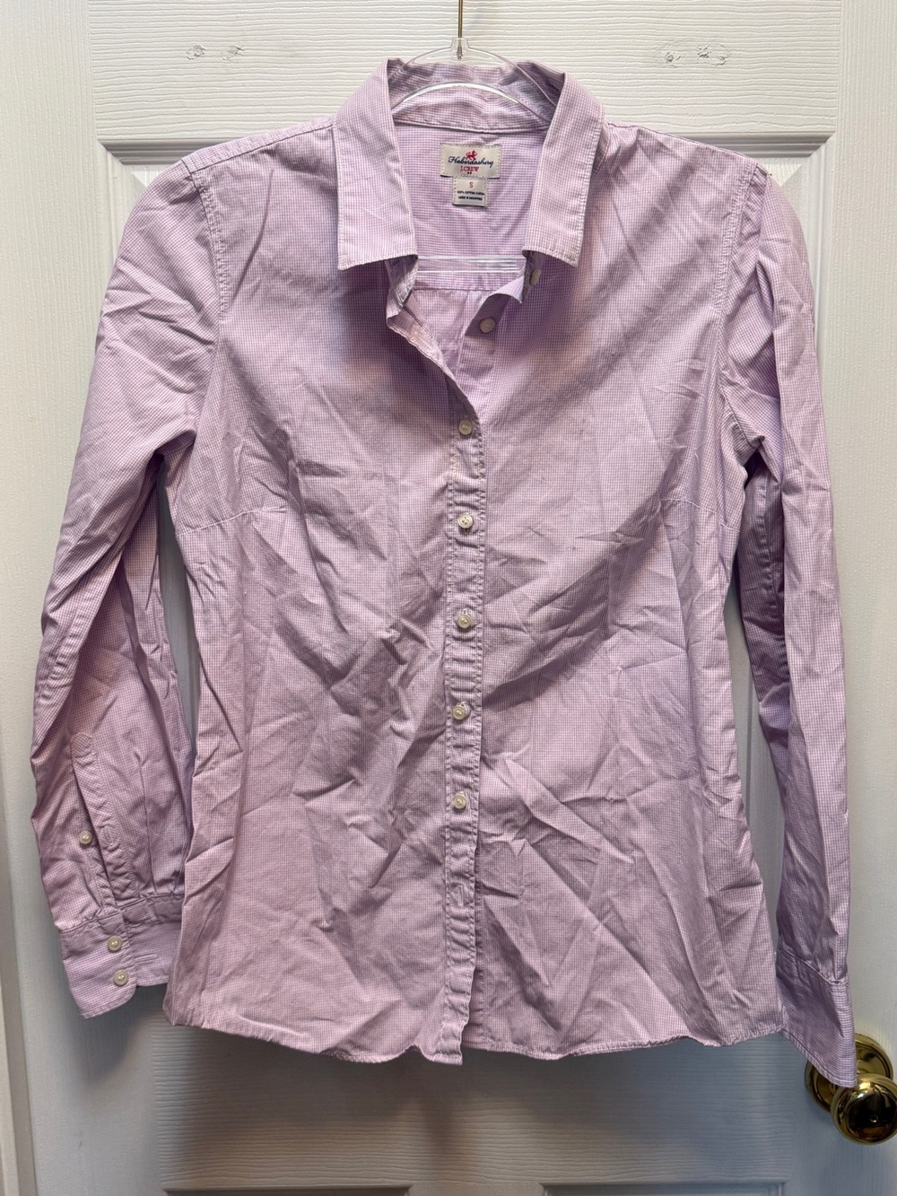 J. Crew Lavender Button-Down Women's Shirt